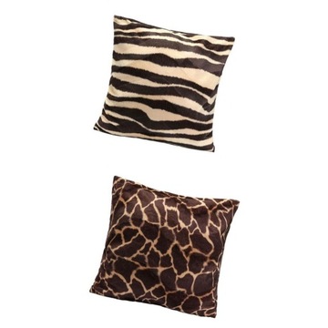 2x pluszowa rozkładana sofa ze zwierzęcym nadrukie