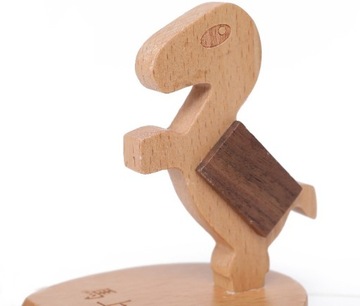 ЛЕГКАЯ ПОДСТАВКА ДЛЯ ТЕЛЕФОНА В ФОРМЕ ЛОШАДИ ЭРГОНОМИЧНАЯ ПРОЧНАЯ ДЕРЕВЯННАЯ РУЧКА