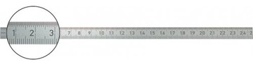 FORMAT Liniał Przymiar Stalowy INOX 1000x30 mm