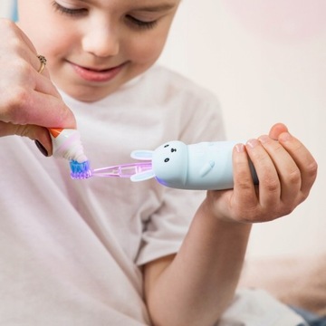 Детская звуковая зубная щетка InnoGIO GIOrabbit, розовая