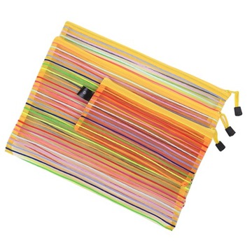 3 цветных кармана для документов на нейлоновой сетчатой ​​молнии.