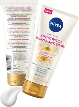 NIVEA LUMINOUS KREM DO CIAŁA NA ROZSTĘPY I PRZEBARWIENIA