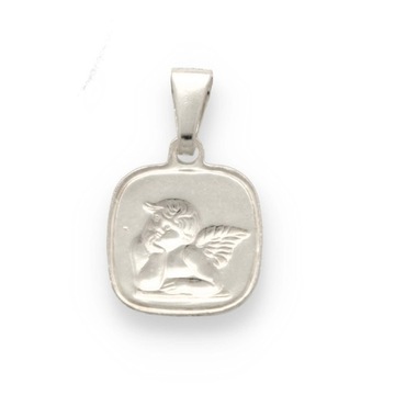 Srebrny medalik z Aniołkiem - pr. 925