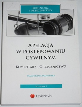 MANOWSKA, APELACJA O POSTĘPOWANIU CYWILNYM