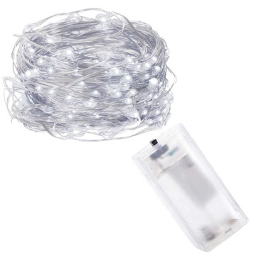 ПРОВОДНЫЕ ЛАМПЫ 50LED ХОЛОДНО-БЕЛЫЕ СТРУННЫЕ СВЕТИЛЬНИКИ MIRKO СВЕТ НА АККУМУЛЯТОРЕ