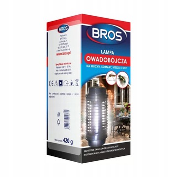 BROS ИНСЕКТИЦИДНАЯ ЛАМПА ОТ КОМАРОВ FIES НАСЕКОМЫХ МОТЫЛЬКИ