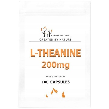 FOREST VITAMIN L-Theanine 200mg 100caps KONCENTRACJA ENERGIA RELAKSACJA