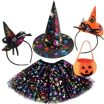 STRÓJ DYNIA KOSTIUM HALLOWEEN CZAROWNICA WIEDŹMA