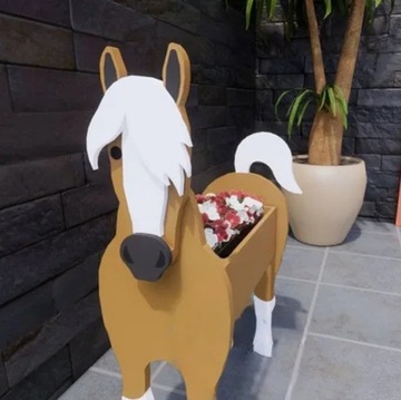 Kreatywna doniczka doniczka dla koni 34*24cm