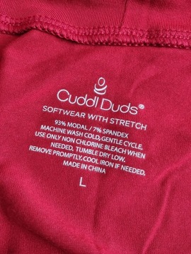 Cuddl Duds Fajny CZERWONY GOLF DAMSKI Modal rozm L