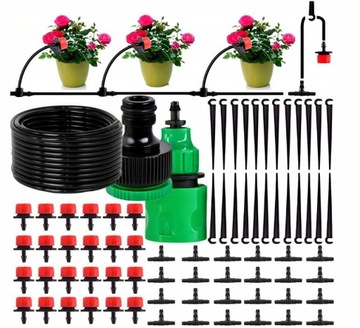 Капельный полив растений, шланг 20м, комплект