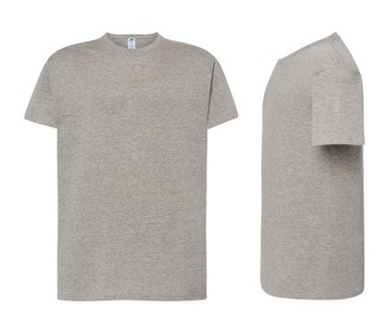 T-SHIRT MĘSKA koszulka bawełniana JHK TSRA-150 szara GM r. L