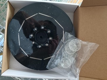 ПЛАВАЮЩИЙ СОЛНЕЧНЫЙ САДОВЫЙ ФОНТАН LED +6 НАСАДОК, 16 СМ