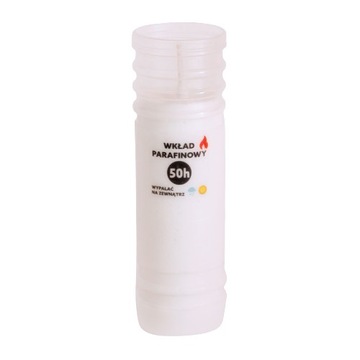 Wkład parafinowy do zniczy Promyk 14 cm 50H