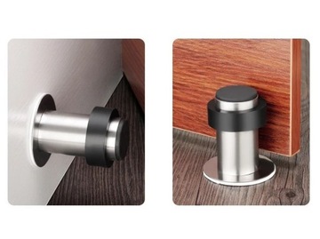 ОТРЫВОК ДВЕРНОЙ СТОПОН ЗАМКА СЕРЕБРЯНЫЙ СТАЛЬ 60мм 1шт.