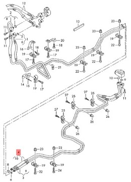 PŘÍVOD KLIMATIZACE OEM 7H1820727B VOLKSWAGEN T5