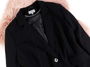 PLUS SIZE KLASYCZNY ELEGANCKI ŻAKIET MARYNARKA BLAZER WIZYTOWY 52 6XL