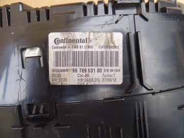 CITROEN C4 II DS4 PŘÍSTROJOVÁ DESKA BUDÍKY EVROPA 9678806180