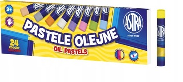 KREDKI Pastelowe PASTELE OLEJNE ASTRA 24 kolory