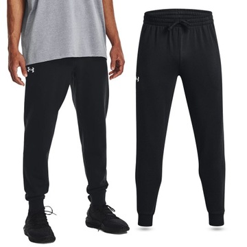 SPODNIE DRESOWE MĘSKIE UNDER ARMOUR DRESY JOGGERY BAWEŁNA SPORTOWE 1379774