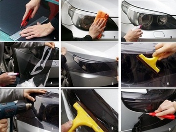 ЖЕЛТАЯ ПЛЕНКА ДЛЯ ЛАМП 30 x 50 см Изменение цвета