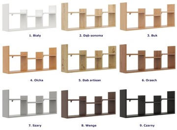 СКАНДИНАВСКАЯ ПОДВЕСНАЯ ПОЛКА НАСТЕННАЯ === КНИЖНЫЙ ШКАФ ОЛЬХА