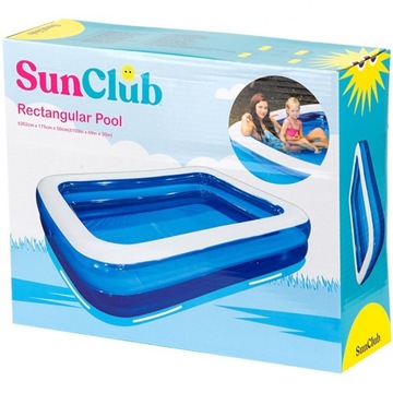 SUNCLUB Basen dmuchany prostokątny 262x175x50 cm