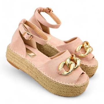 RÓŻOWE ESPADRYLE DAMSKIE AMOSSE 39