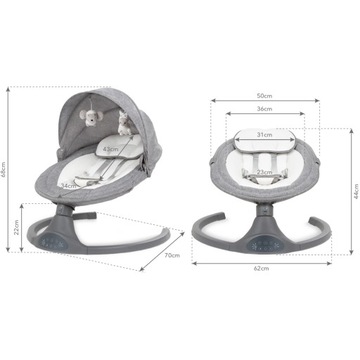 Электрическое кресло-качалка Kidwell LUXI 2в1
