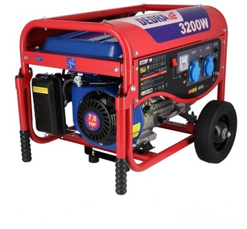 Agregat prądotwórczy DEDRA generator prądu 3,2kW 2,8kVA 210cm³ AVR 2x230V
