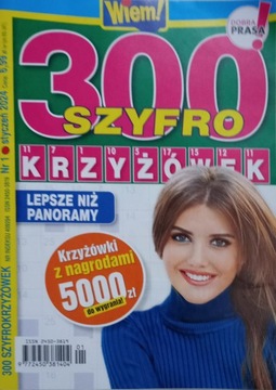 Krzyżówki Wiem! 300 SZYFRO KRZYŻÓWEK 1/2024