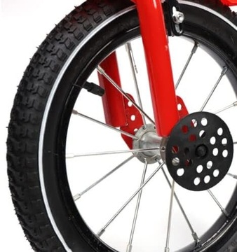 14-дюймовый красный велосипед для мальчиков и девочек с тренировочными колесами
