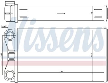 NISSENS 70226 NÁHRADA TEPLÁ TOPENÍ INTERIÉR