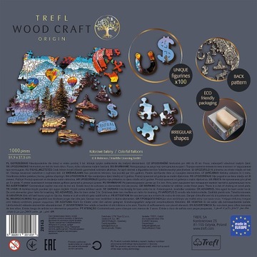 TREFL KOLOROWE BALONY 1000 ELEMENTÓW PUZZLE PREMIUM +12 NOWOŚĆ