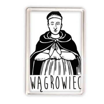 magnes akrylowy Wągrowiec mnich