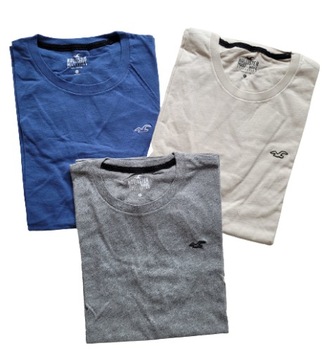 3x t-shirt Abercrombie Hollister koszulka M 3PAK