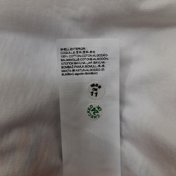 T-shirt koszulka biała bawełniana z nadrukiem XL