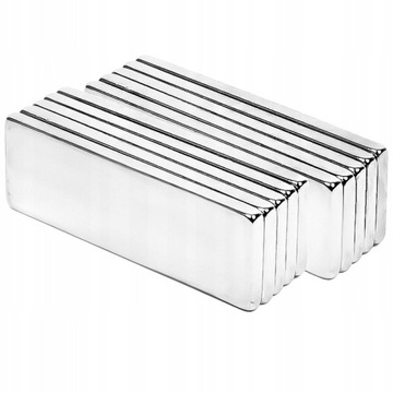 MAGNES NEODYMOWY MAGNESY 10SZT PŁASKIE BARDZOMOCNE