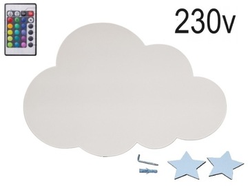 НАСТЕННЫЙ светильник с дистанционным управлением светодиодная лента ночное облако ЦВЕТА на выбор LED ОБЛАКО