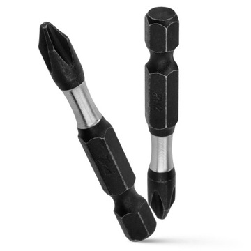 Ударная бита PH2 Ударная бита 50 мм | Ударная бита для отвертки 2 шт.