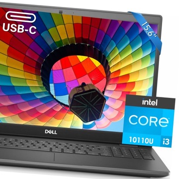 PORĘCZNY! DELL LATITUDE 3510|i3 @TURBO 4.10GHz| 8GB 120SSD| WIN 11 + OFFICE