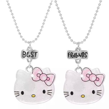 ŁAŃCUSZKI ZESTAW 2szt BFF HELLO KITTY KOTKI CUTE