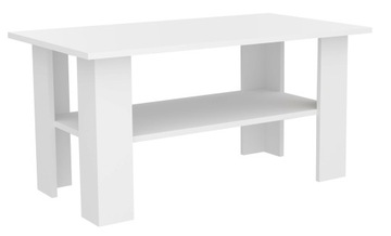 ŁAWA 90x50cm do salonu STOLIK KAWOWY - BIAŁY