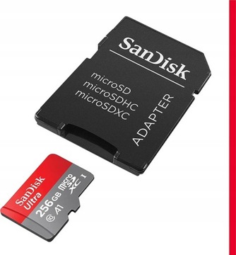 Карта microSD SANDISK Ultra 256 ГБ 100/U1 A1 UHS-I