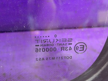 BERLINGO I PARTNER 96-12 SKLO (OKNO) DVEŘE POSUVNÝCH LEVÝCH LEVÝ ZADNÍ ZVEDANÁ