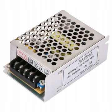 12V 60W MODUŁOWYTAŚMA ZASILACZ 5A LED