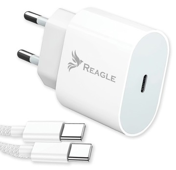 SZYBKA ŁADOWARKA 35W USB-C + KABEL 1M KOSTKA DO IPHONE 15 PRO MAX GALAXY S