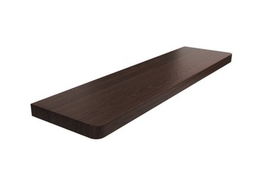 PARAPET MDF LAMINOWANY CIEMNY ORZECH grub. 2,5 cm.
