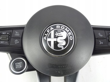 РУЛЕВОЕ КОЛЕСО + ПОДУШКА ALFA STELVIO GIULIA LIFT 19-