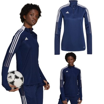 BLUZA DAMSKA ADDIDAS ROZPINANA BEZ KAPTURA SPORTOWA TRENINGOWA PIŁKARSKA